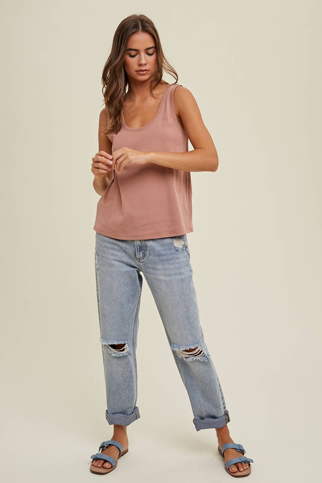 Wishlist Cotton Knit Tank Top