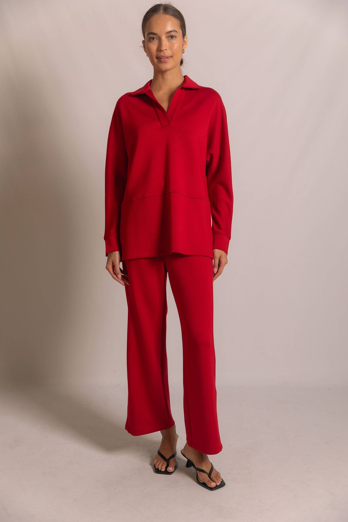 P. CILL Butter Modal Side Binding Wide Leg Pants