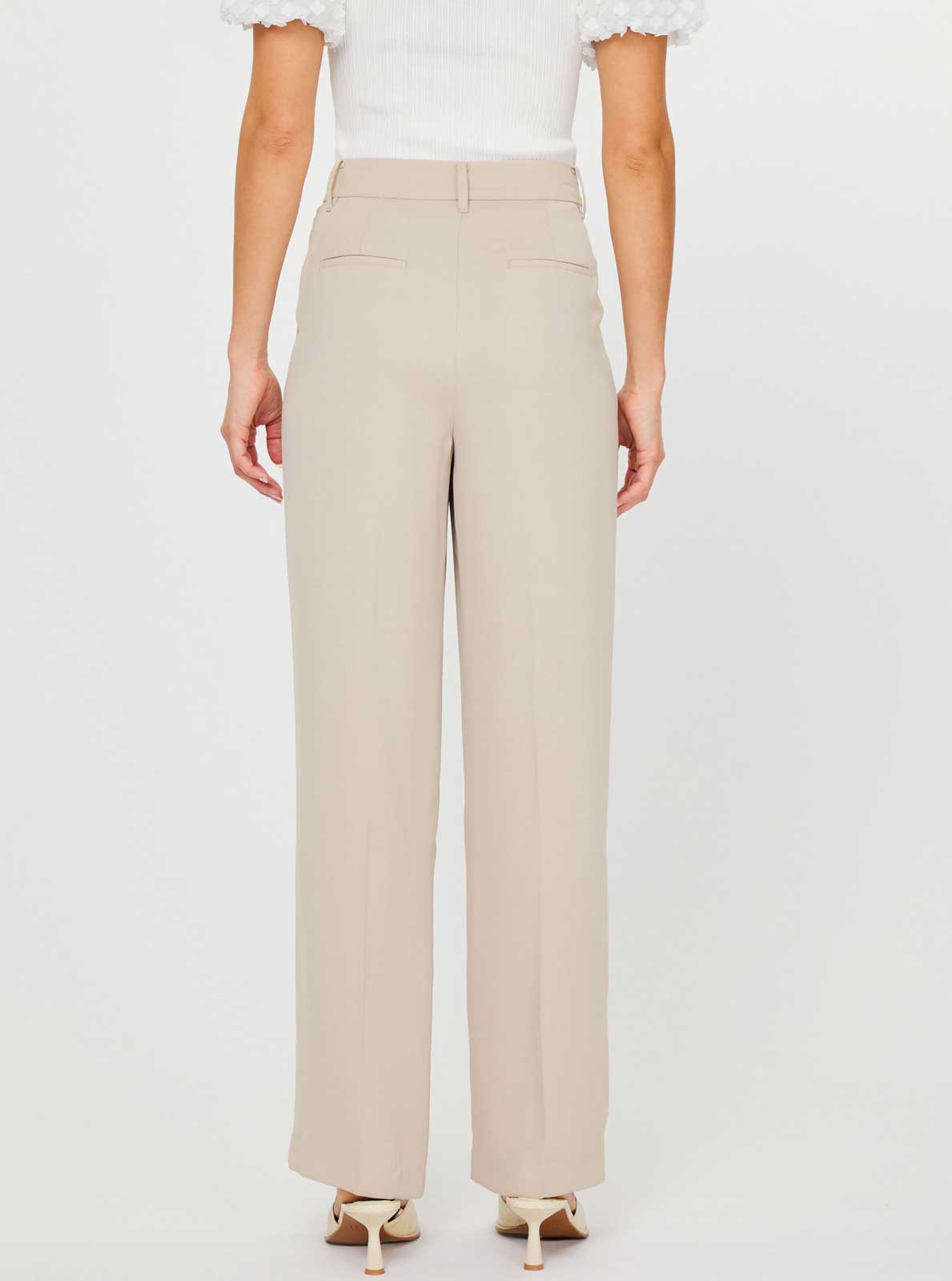 High-Waisted Wide Leg Trousers