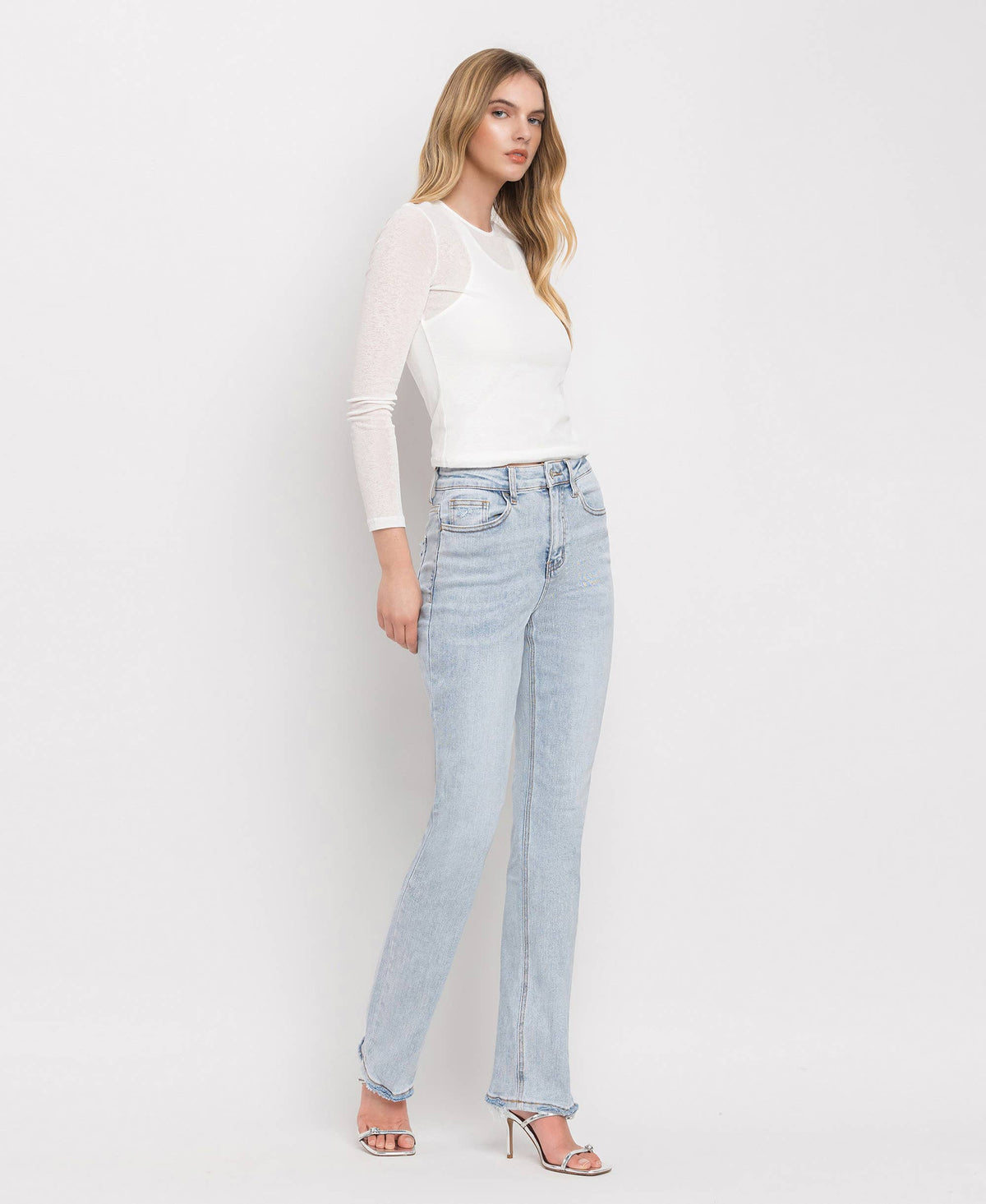 90s Vintage Super High Rise Straight Jeans