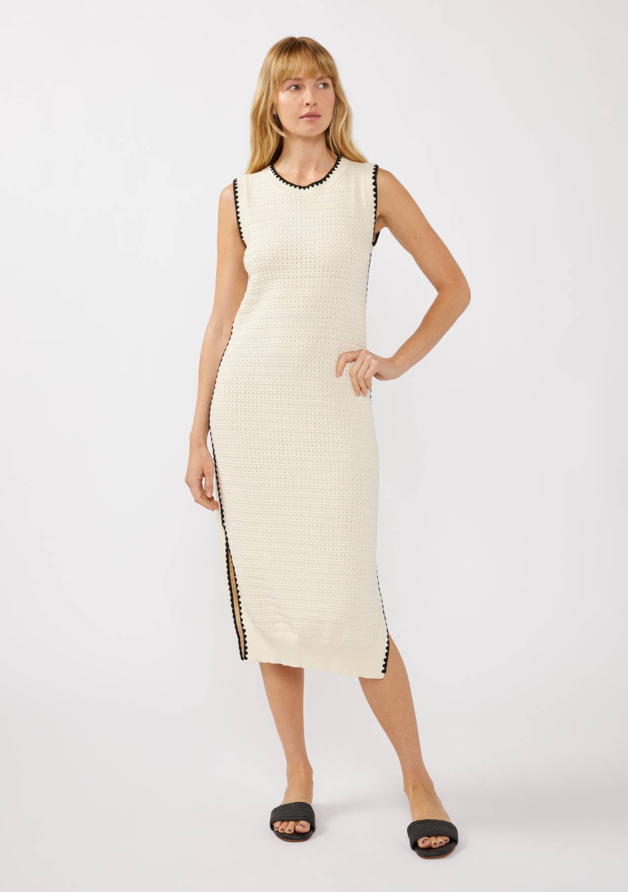 Chain Link Knit Tank Dress