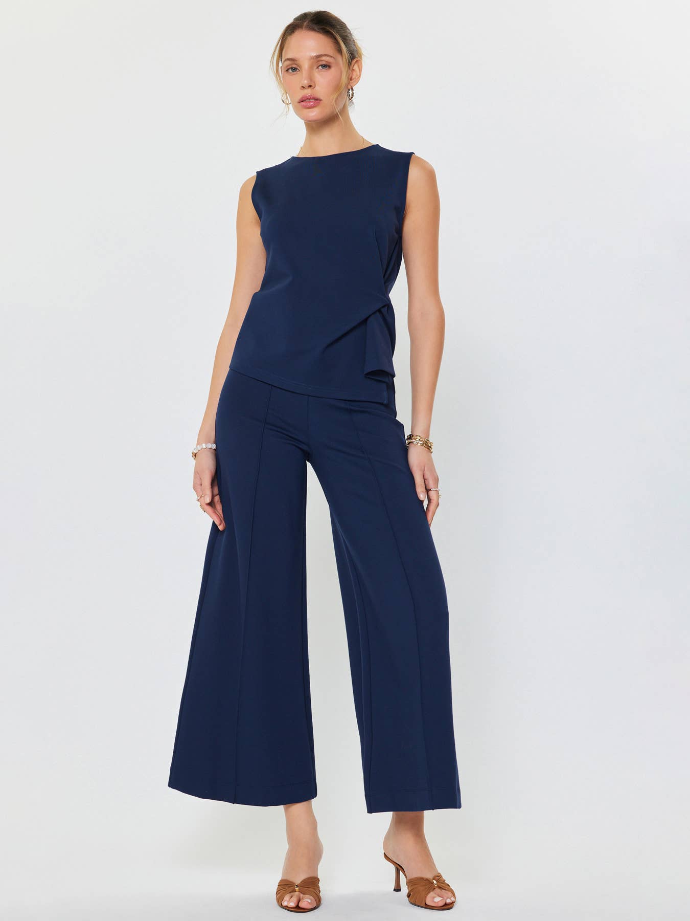 Twist Detail Ponte Top