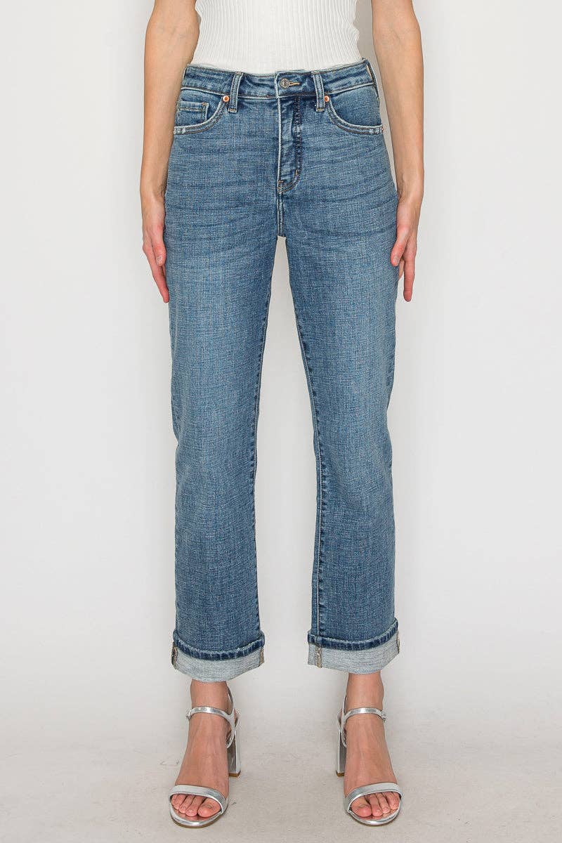 Artemis Vintage Tummy Control High Rise Slim Straight Jeans