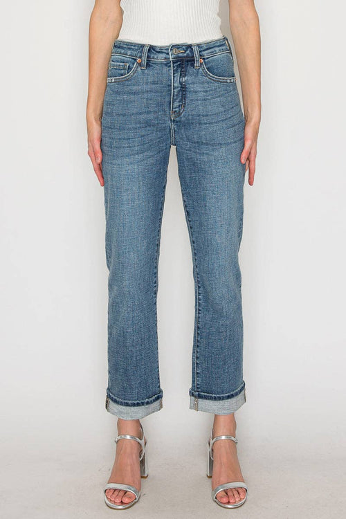Artemis Vintage Tummy Control High Rise Slim Straight Jeans