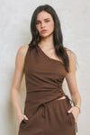 Dress Forum Linen One Shoulder Top