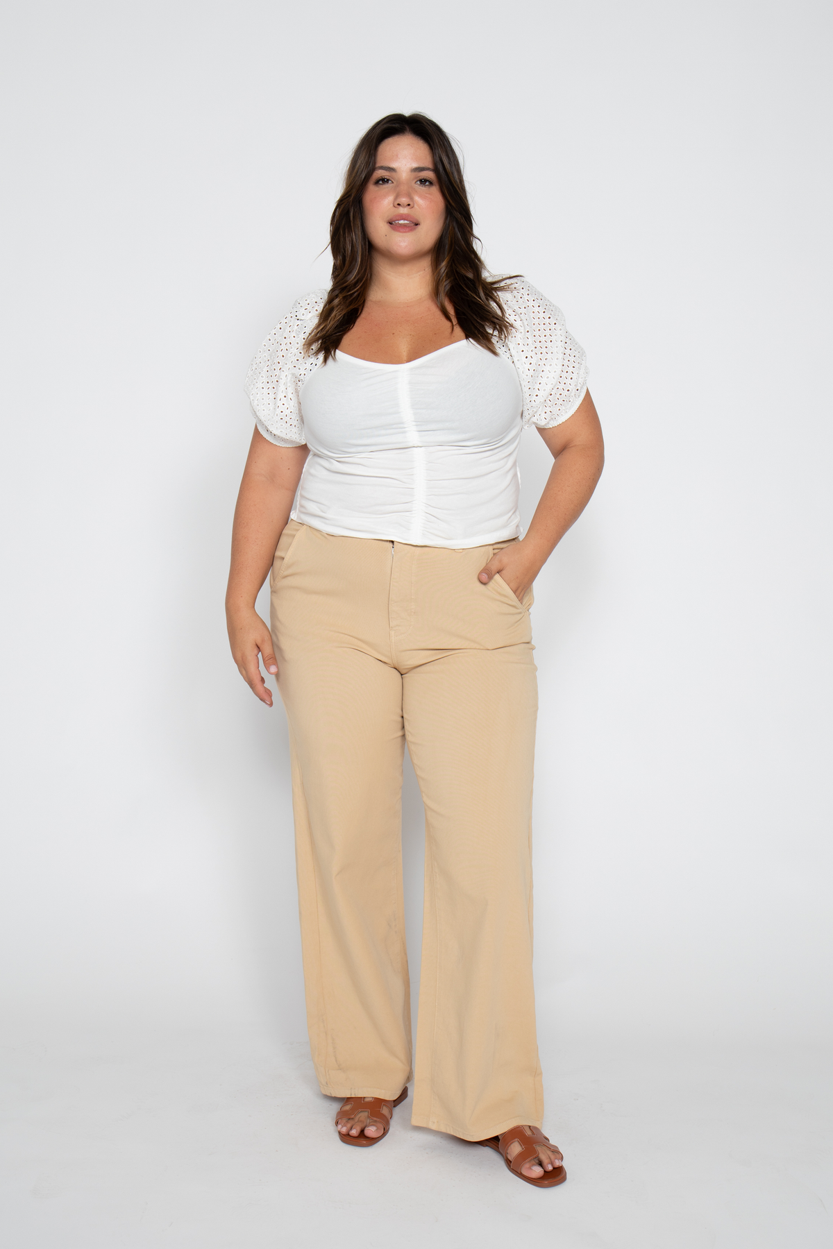 Oliver Logan Flora Stretch High Rise Trousers