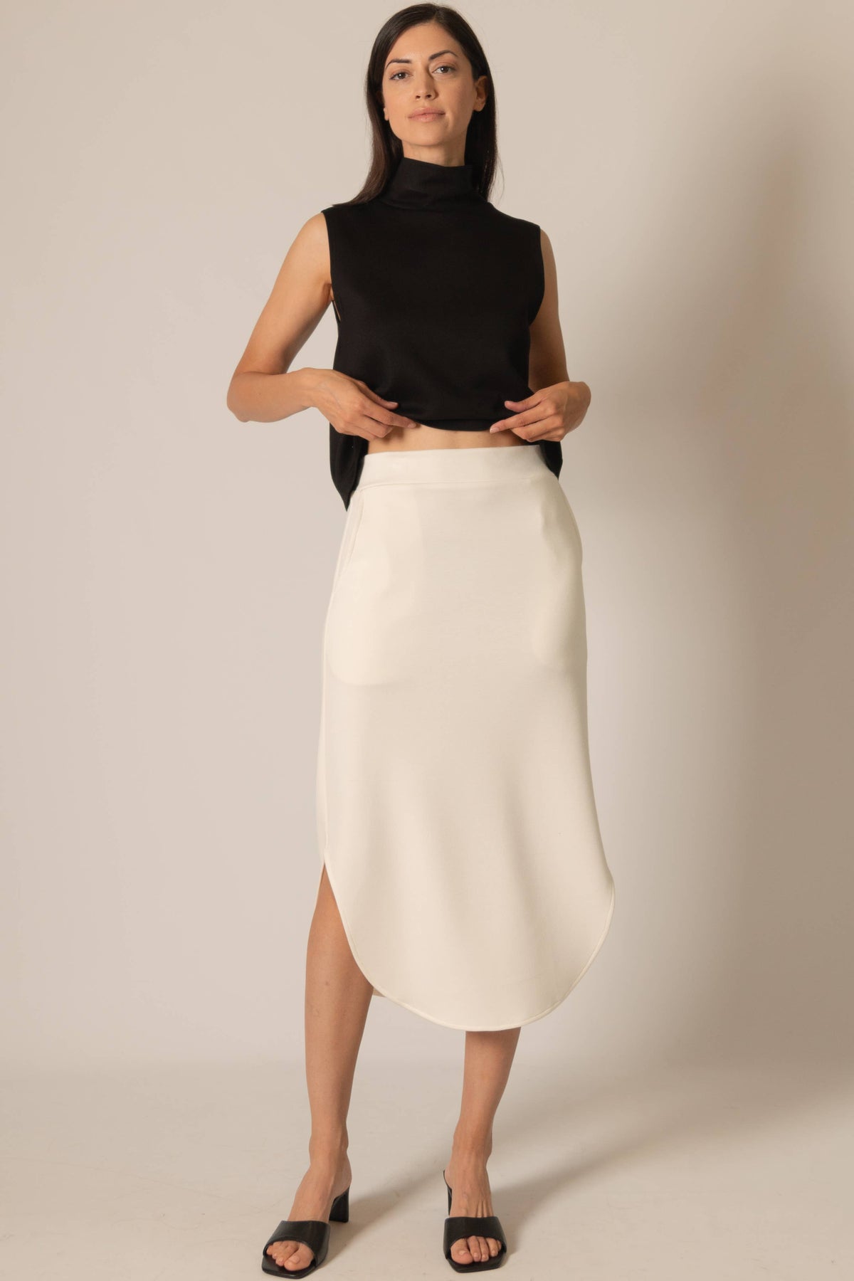 P. CILL Butter Modal Midi Skirt