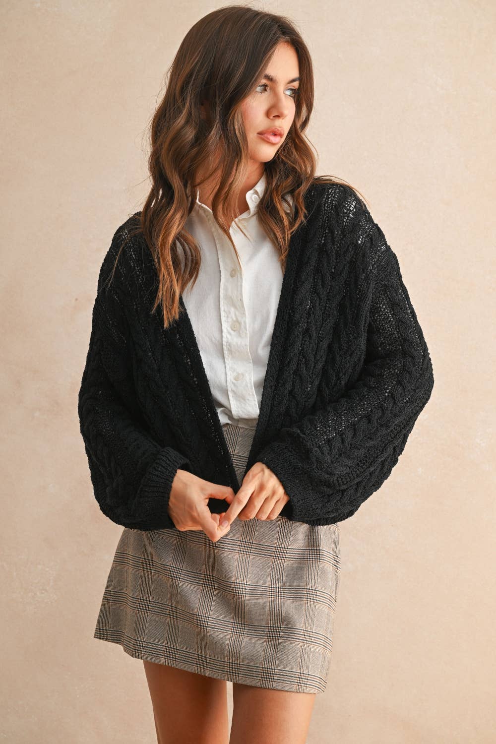Miou Muse Light Weight Cable Knit