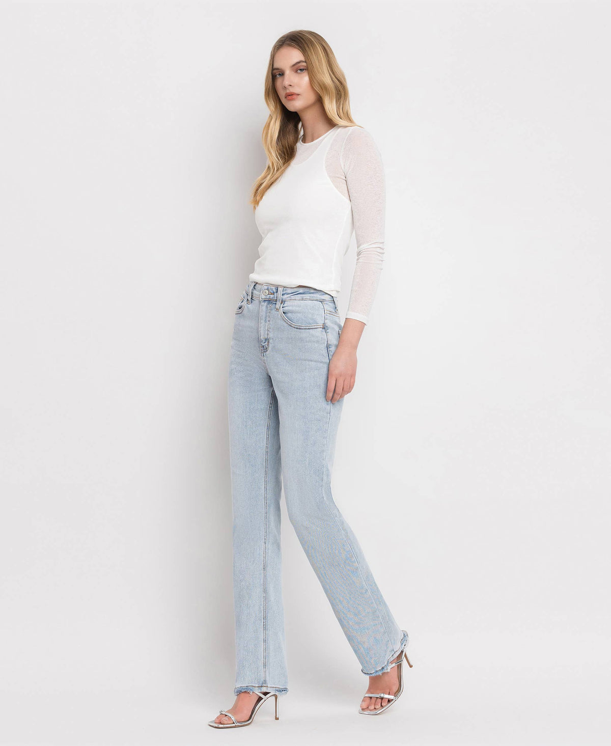 90s Vintage Super High Rise Straight Jeans