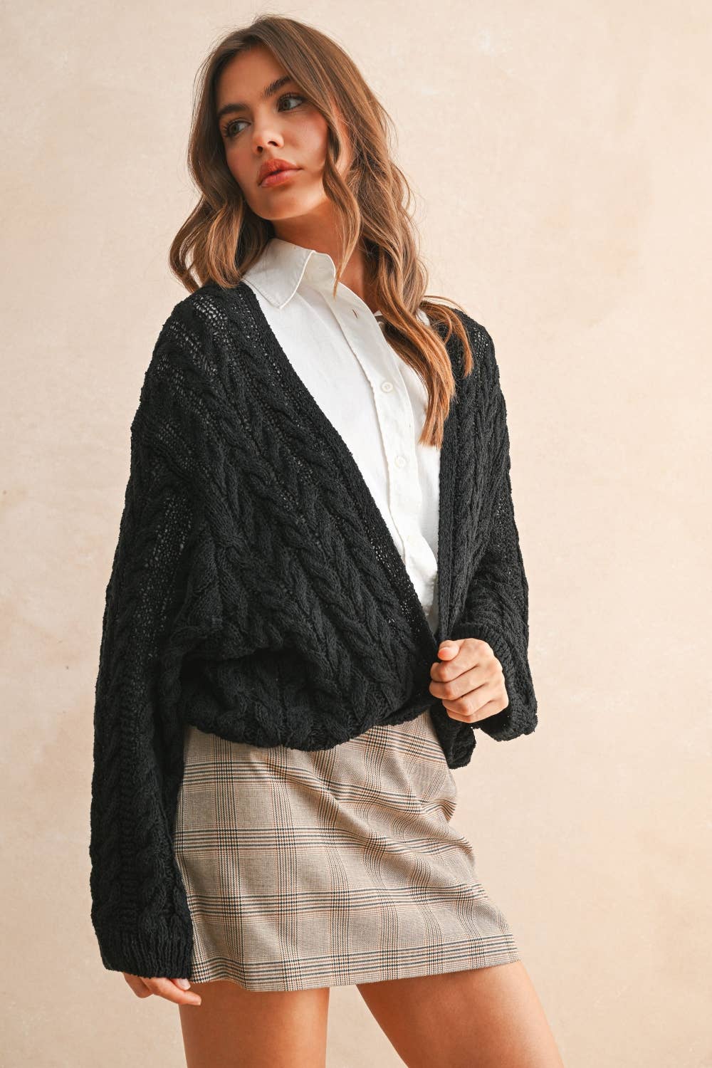 Miou Muse Light Weight Cable Knit