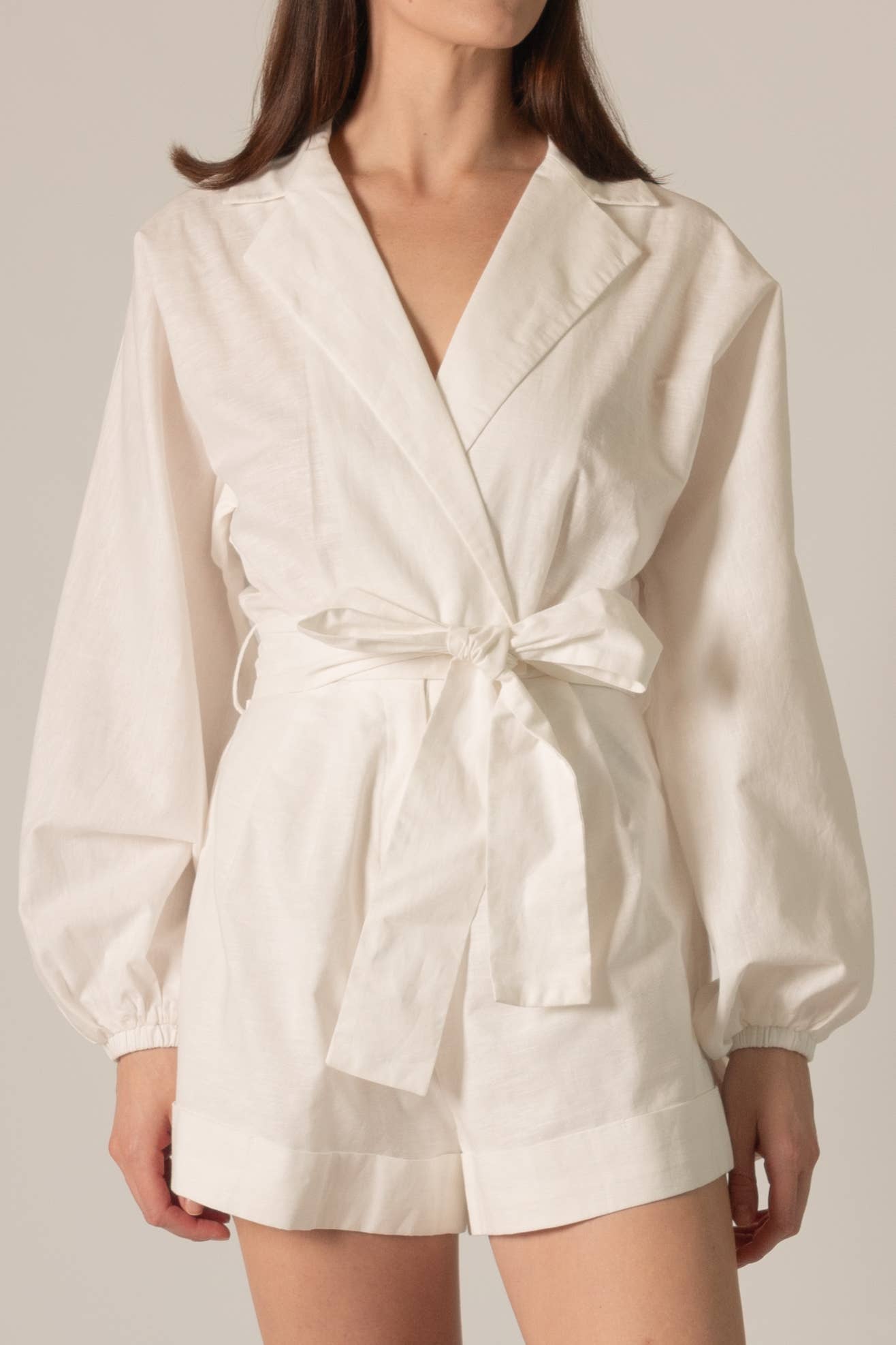 P. CILL Linen Blend Romper