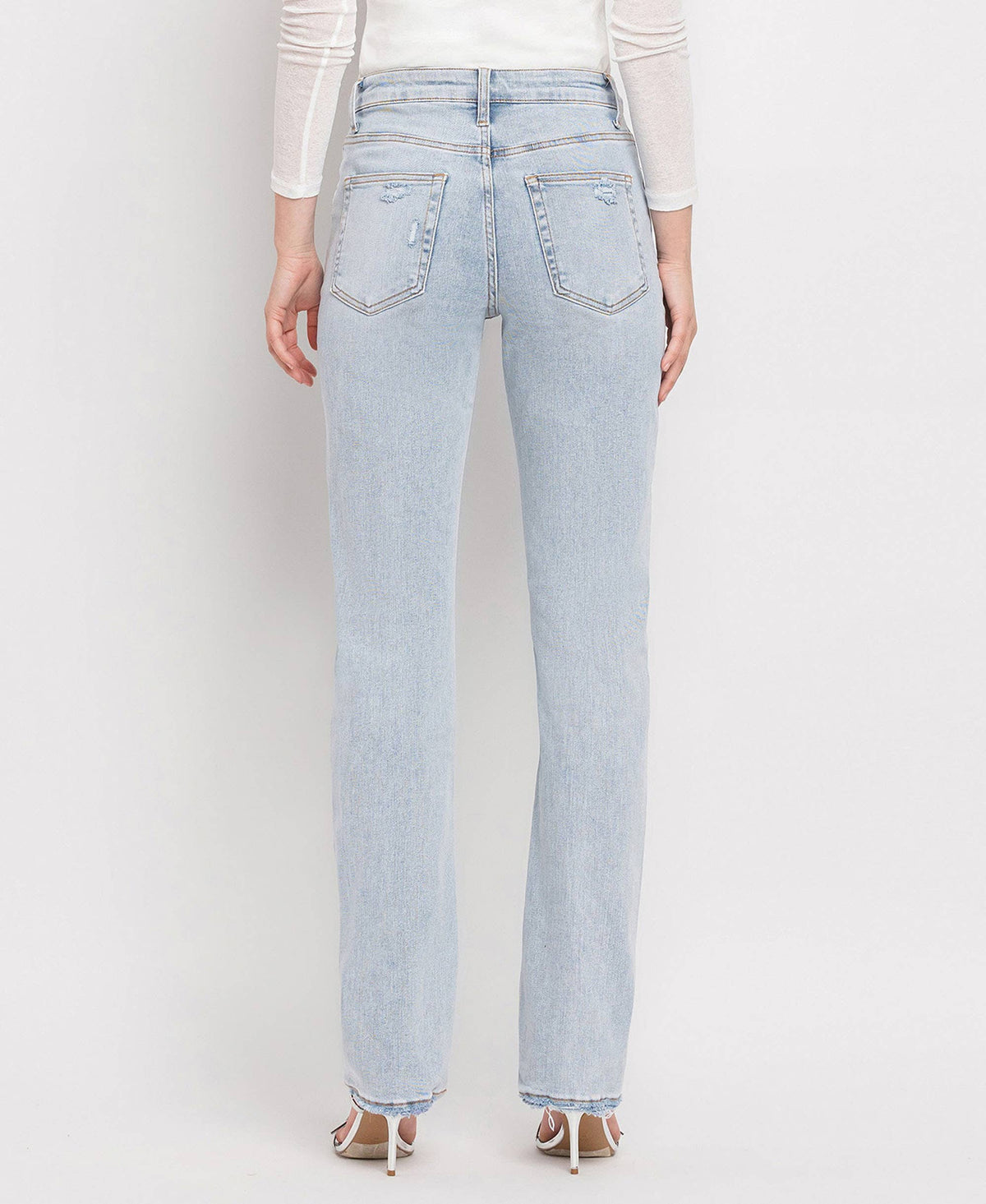 90s Vintage Super High Rise Straight Jeans