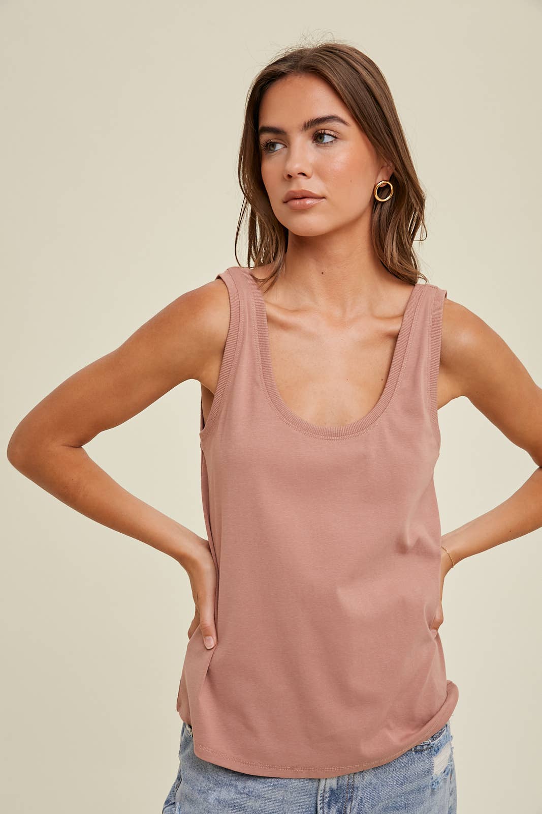 Wishlist Cotton Knit Tank Top
