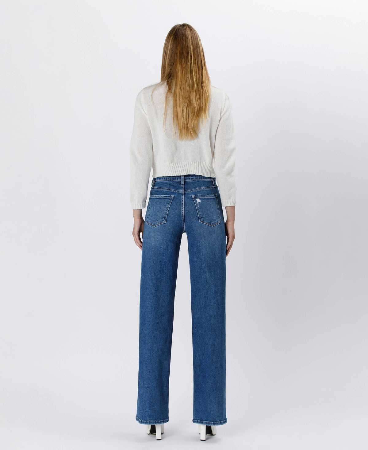 Tummy Control 90s Super High Rise Wide Leg Jeans