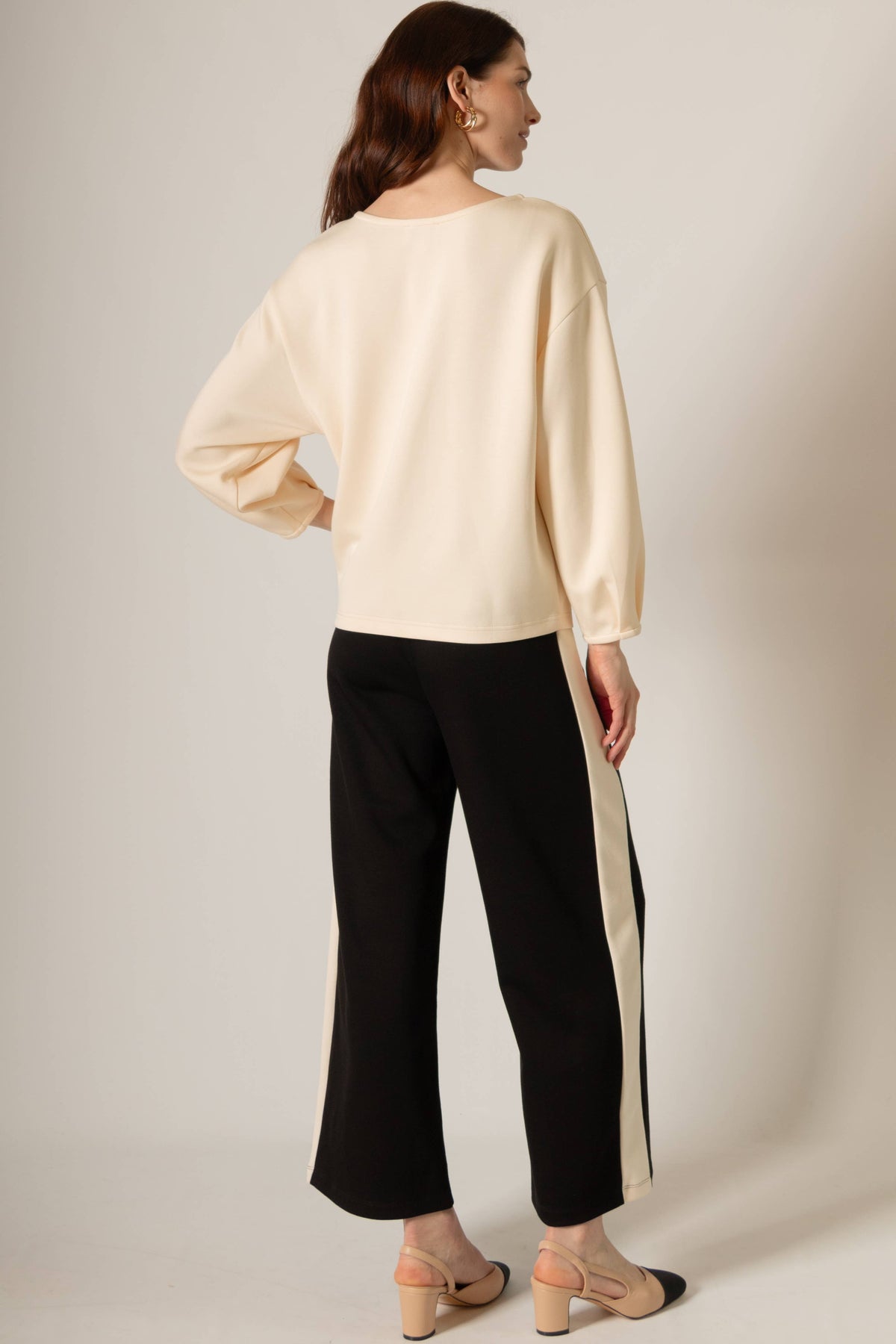 P. CILL Butter Modal Dropped Shoulder Top