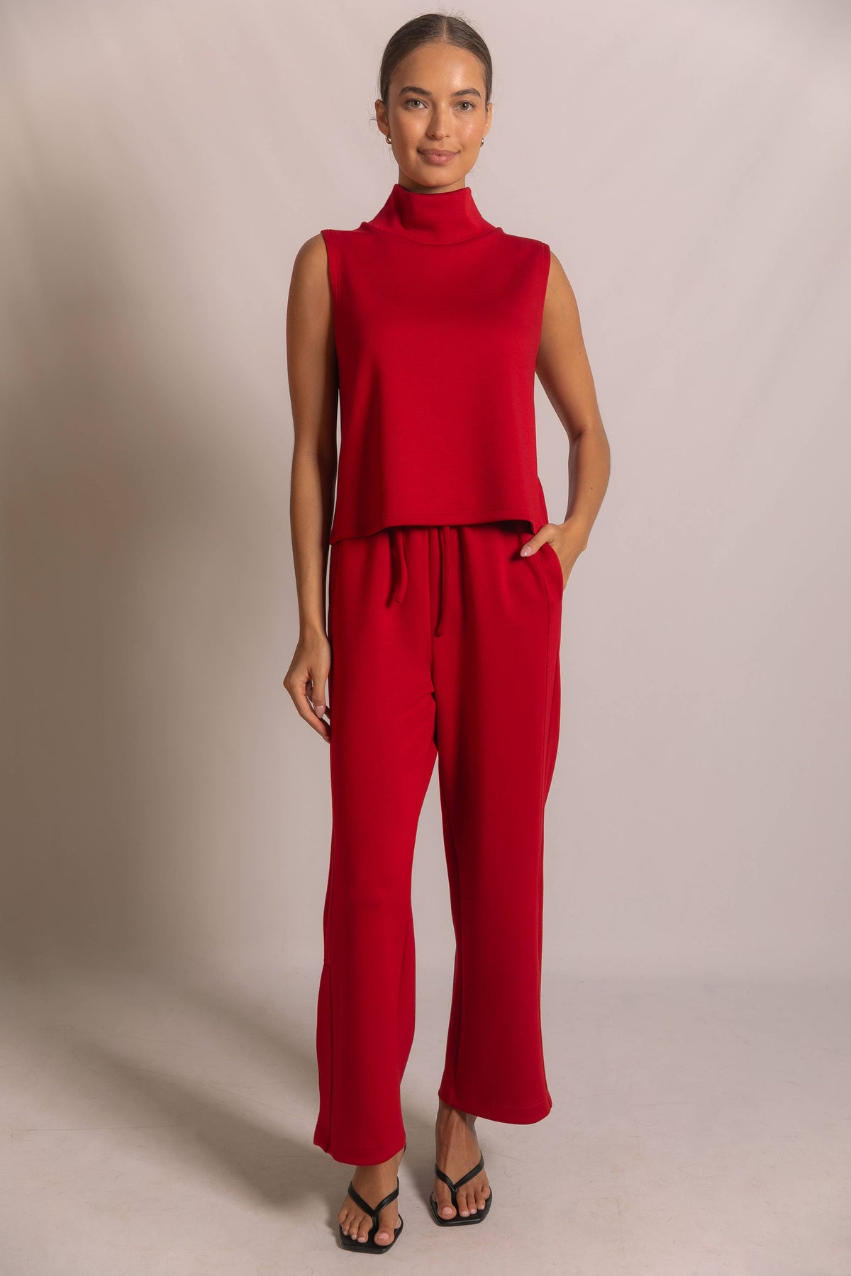 P. CILL "Butter Modal" Cowl Neck Top