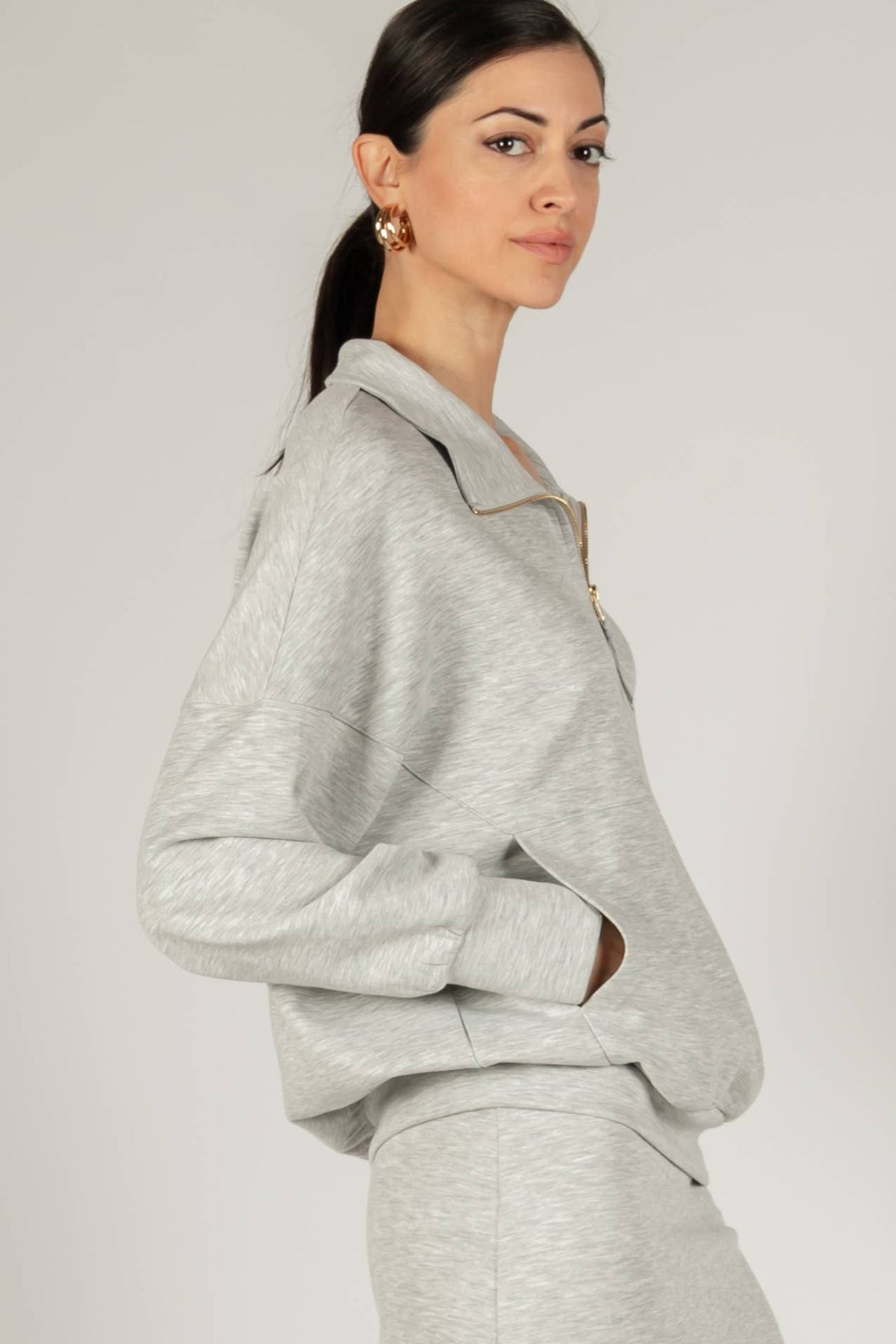 P. CILL Butter Modal Half-Zip Pullover