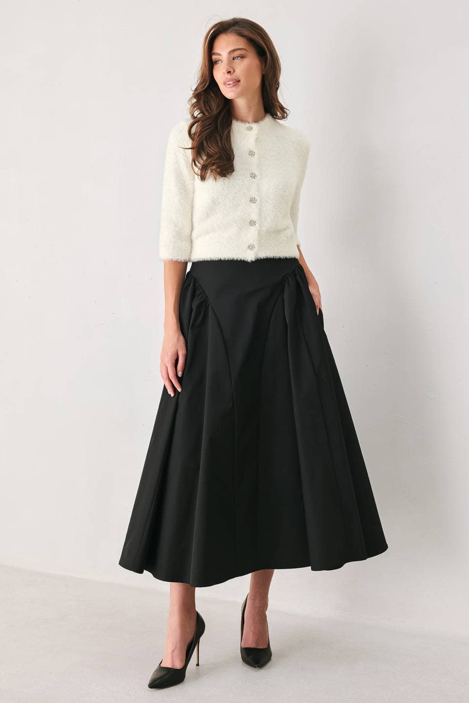 Short Sleeve Knit Cardigan