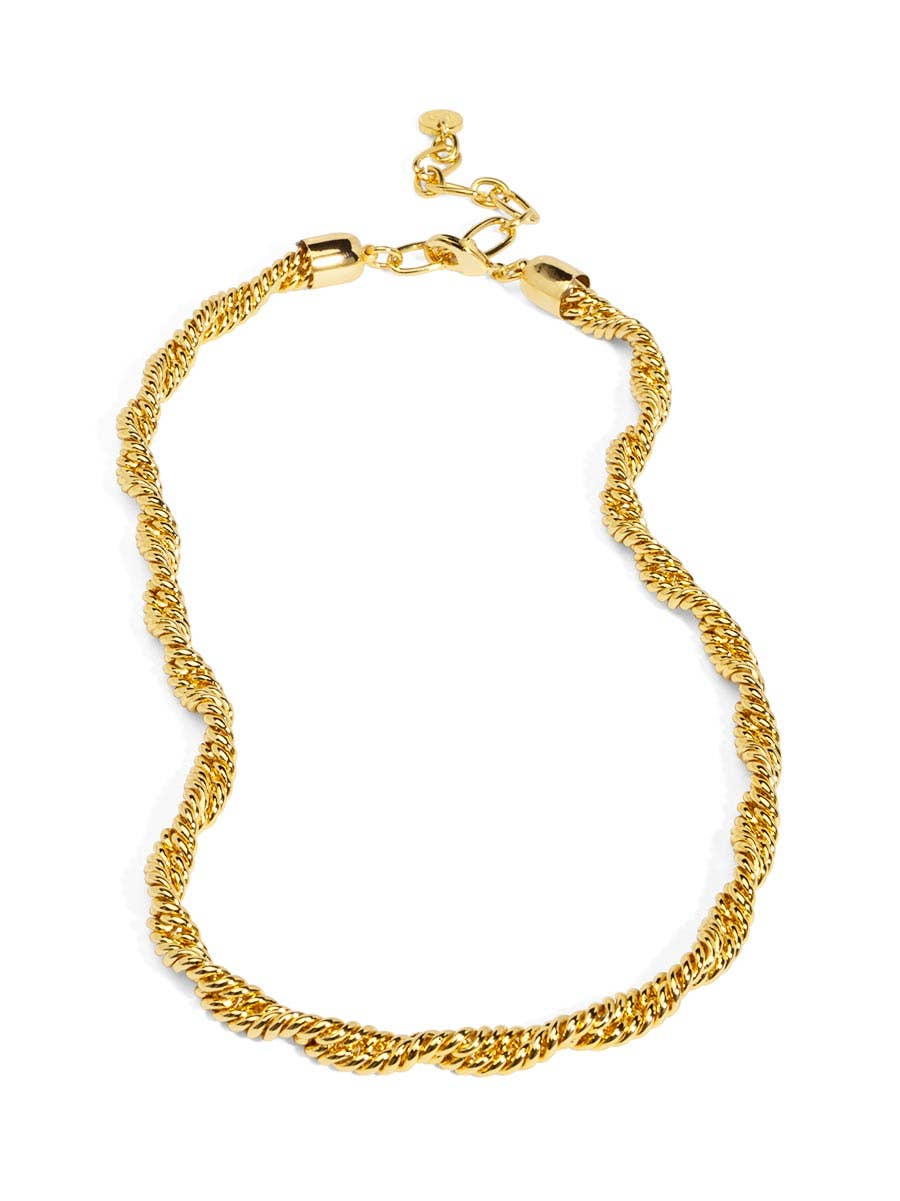Braided Link Collar Necklace