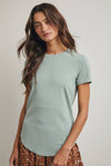 Wishlist Apparel Ribbed Knit Essential Tee