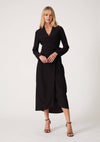 High-Low Midi Wrap Dress