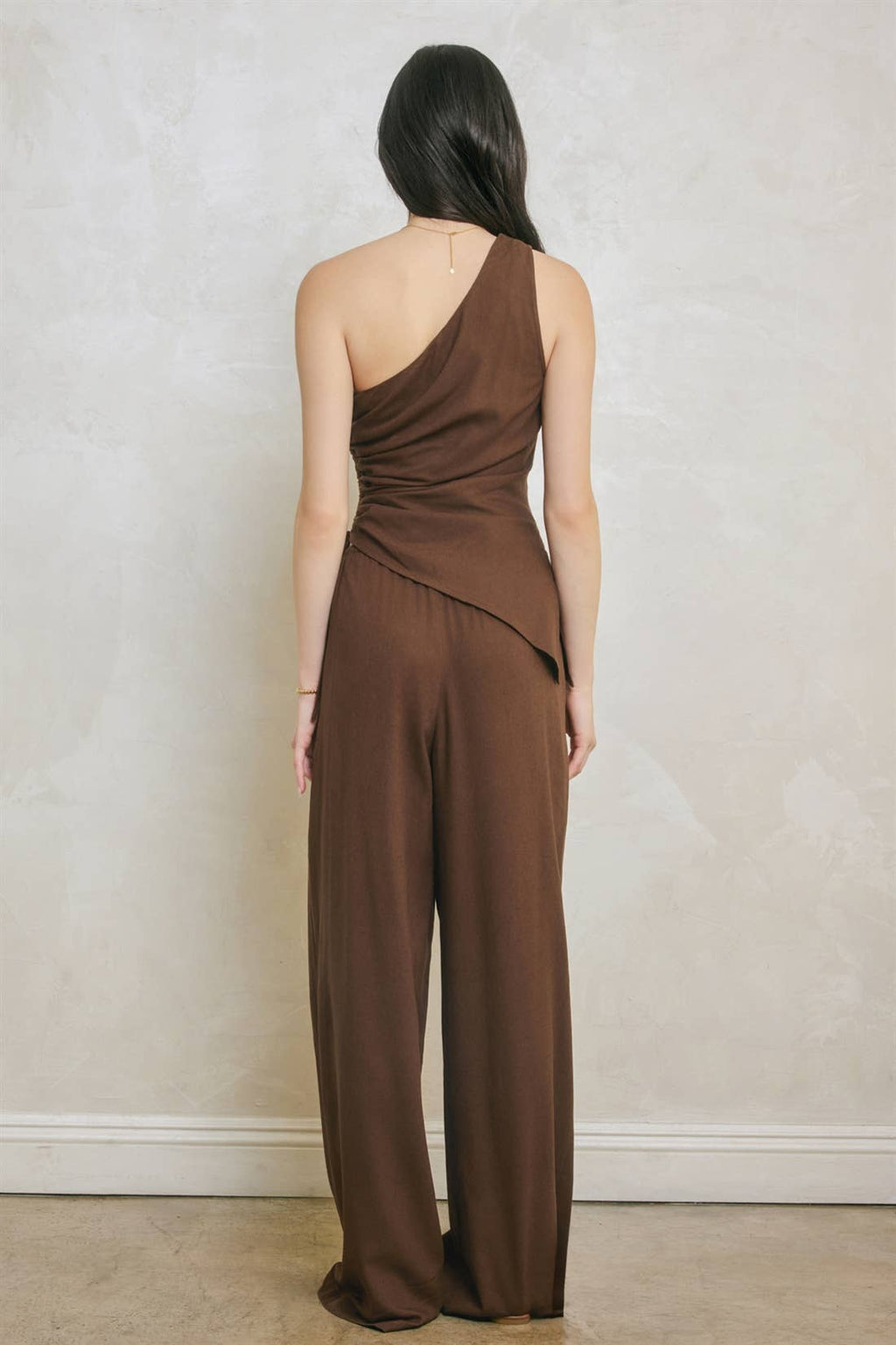 Dress Forum Linen Wide Leg Pant