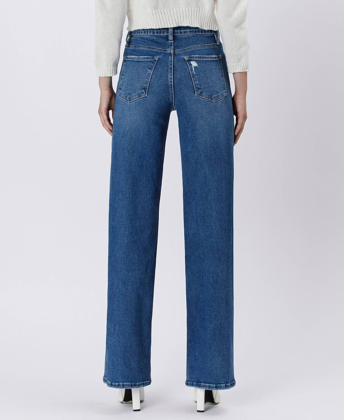 Tummy Control 90s Super High Rise Wide Leg Jeans