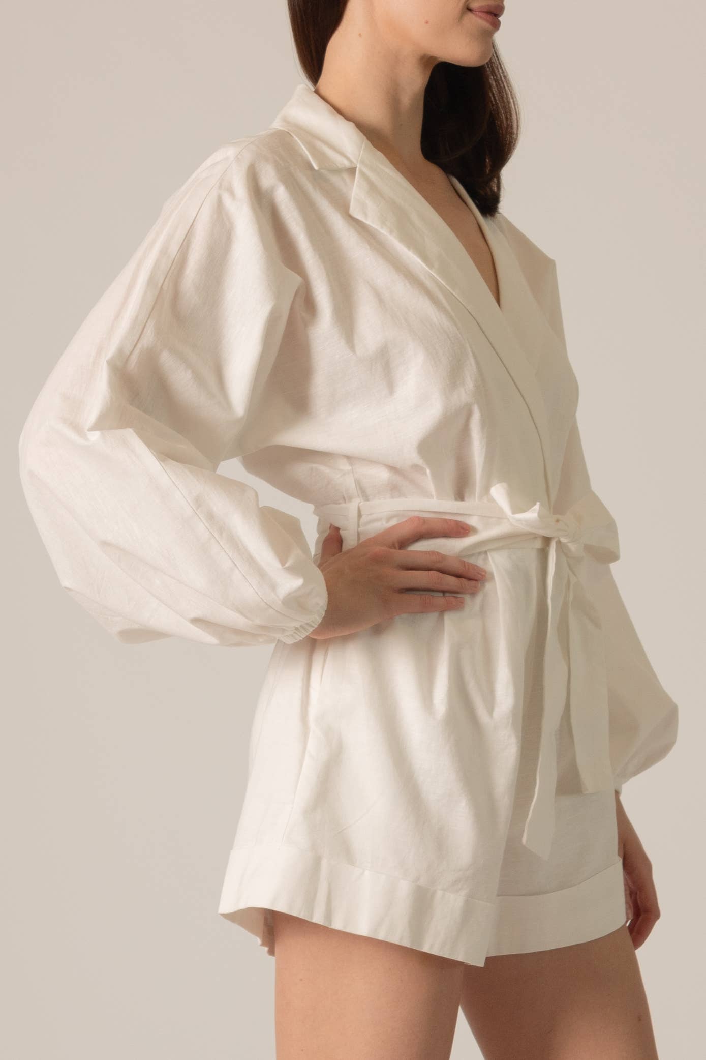 P. CILL Linen Blend Romper