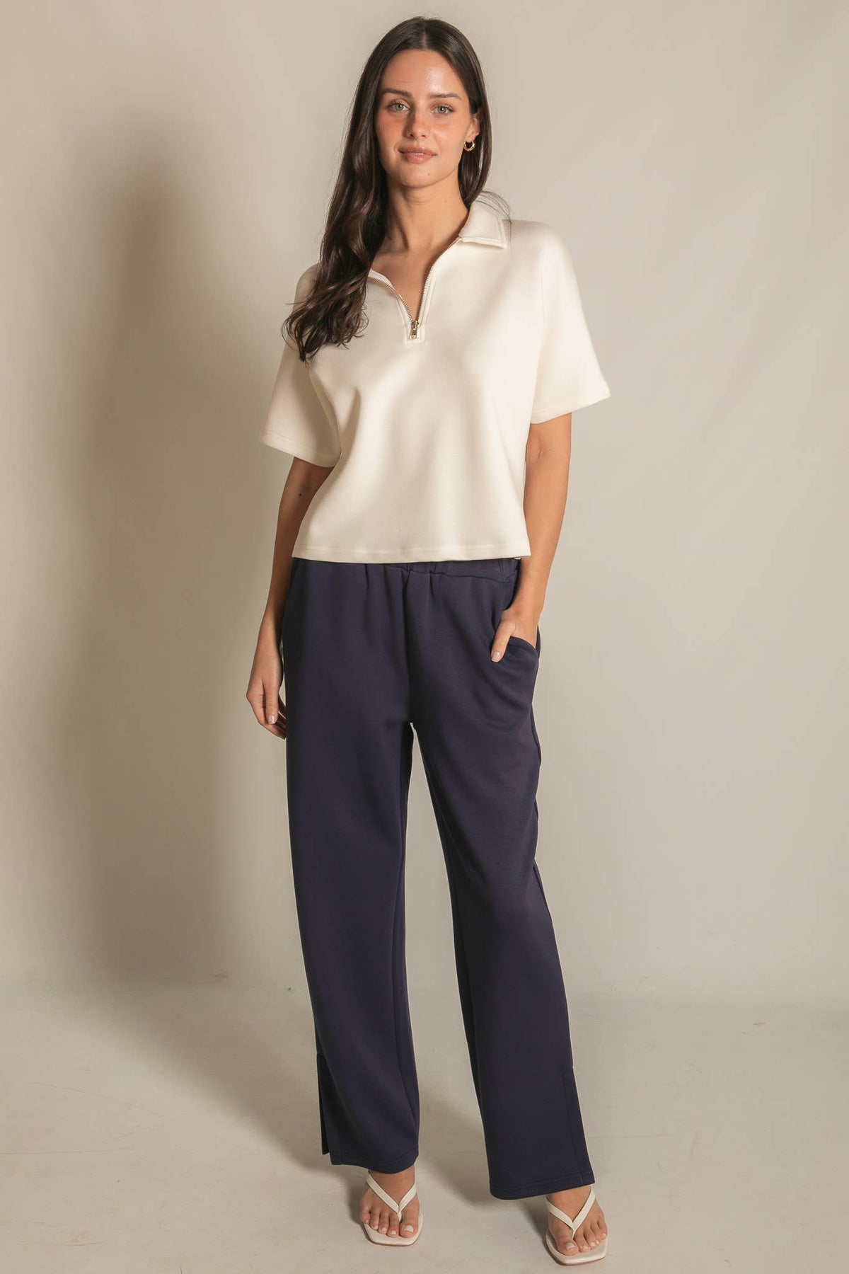P. CILL "Butter Modal" Wide Leg Pant