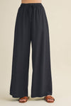 Drawstring Wide-Leg Trousers