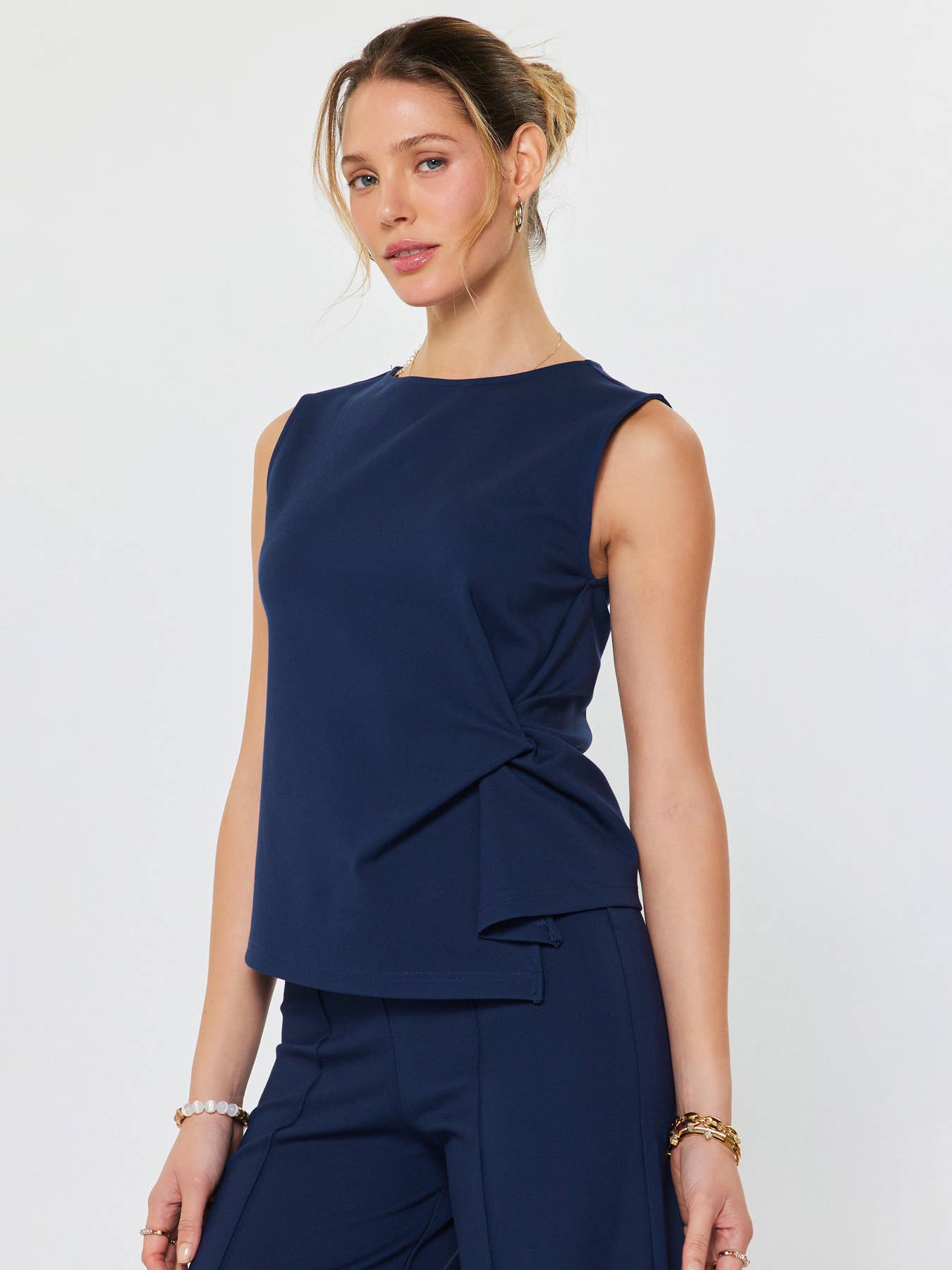 Twist Detail Ponte Top