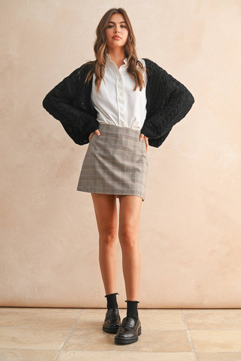 Miou Muse Light Weight Cable Knit