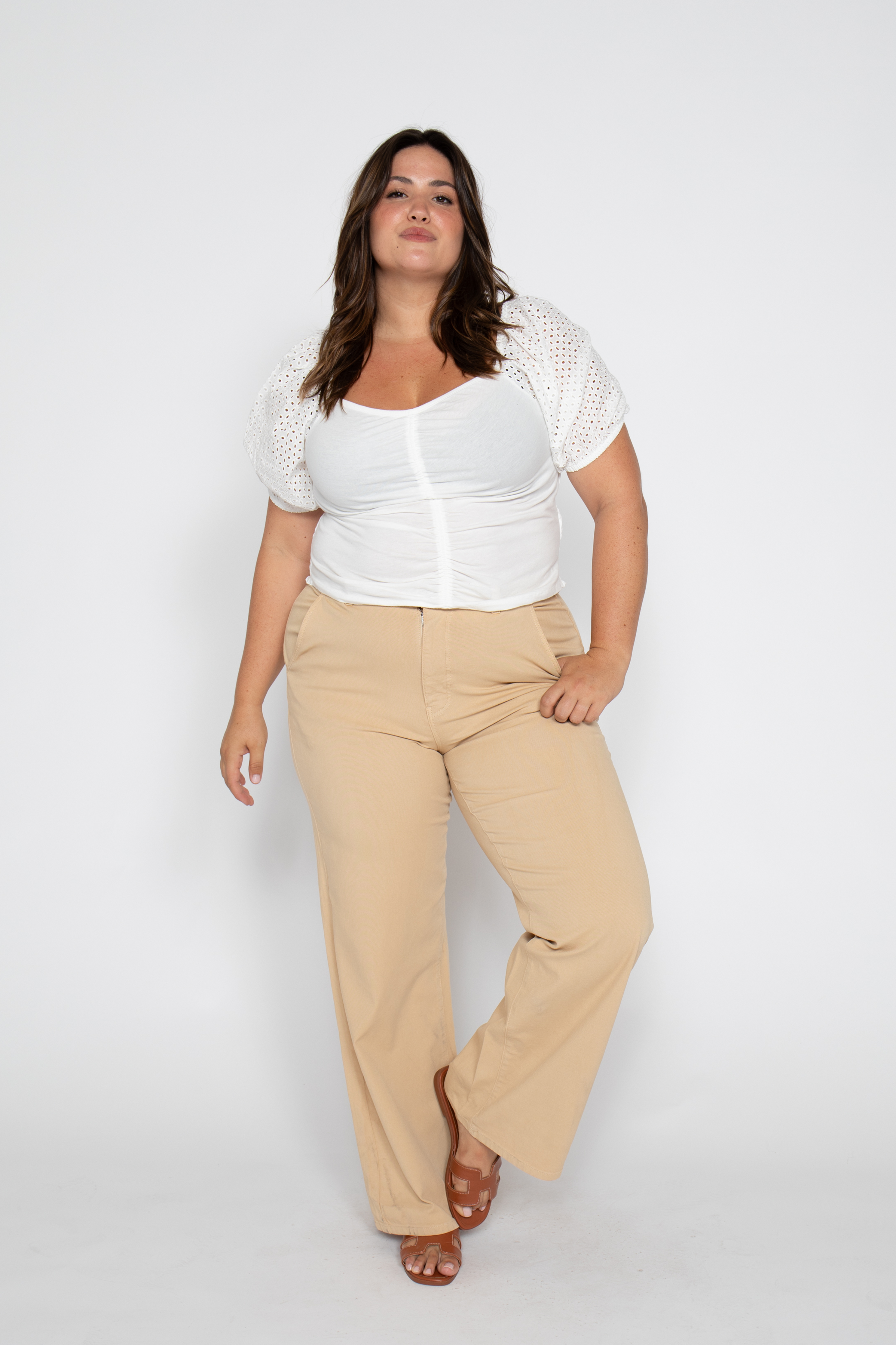 Oliver Logan Flora Stretch High Rise Trousers