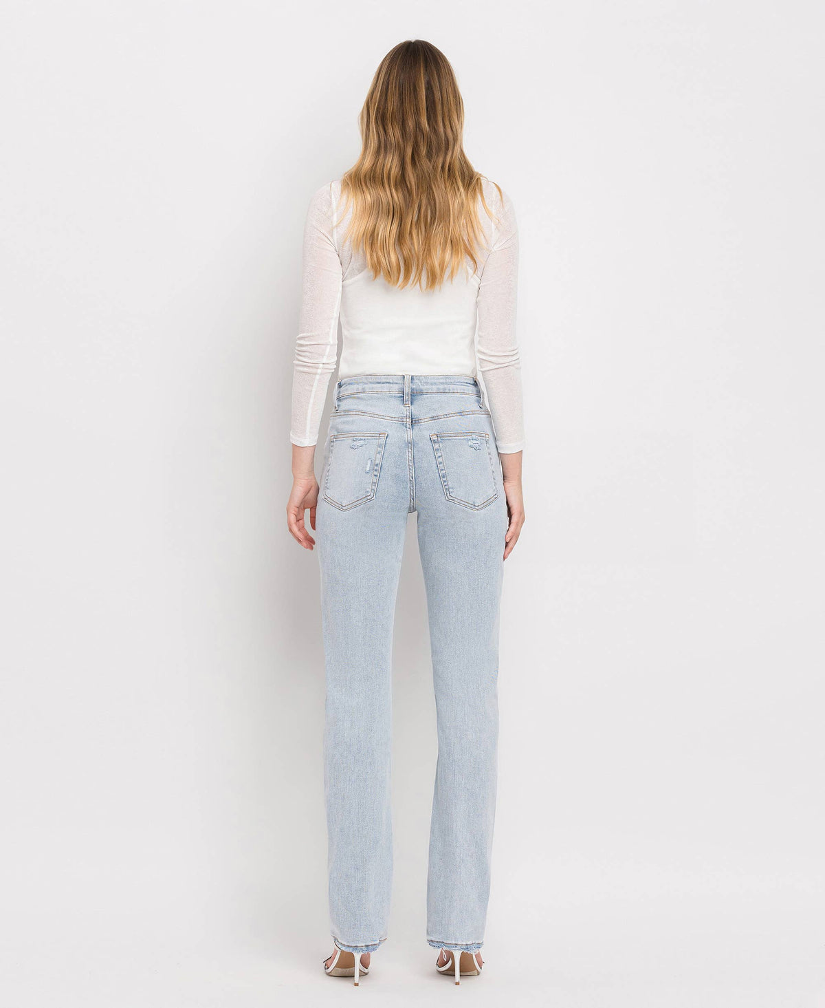 90s Vintage Super High Rise Straight Jeans