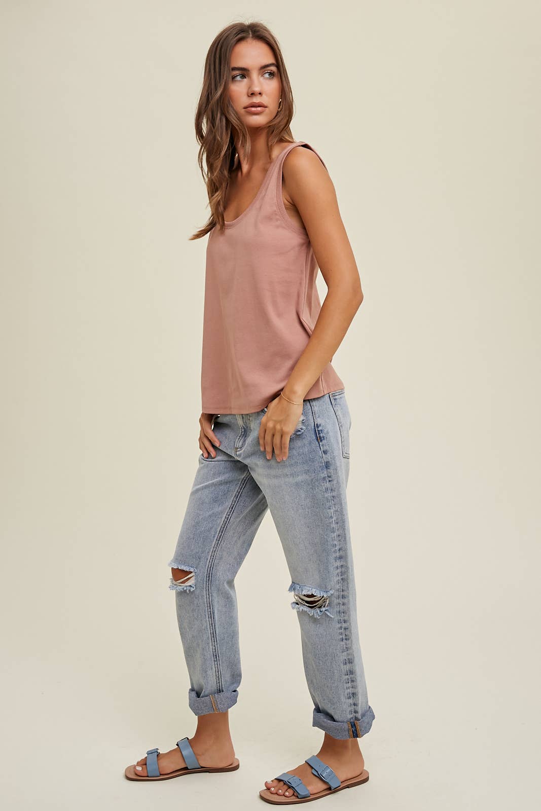 Wishlist Cotton Knit Tank Top