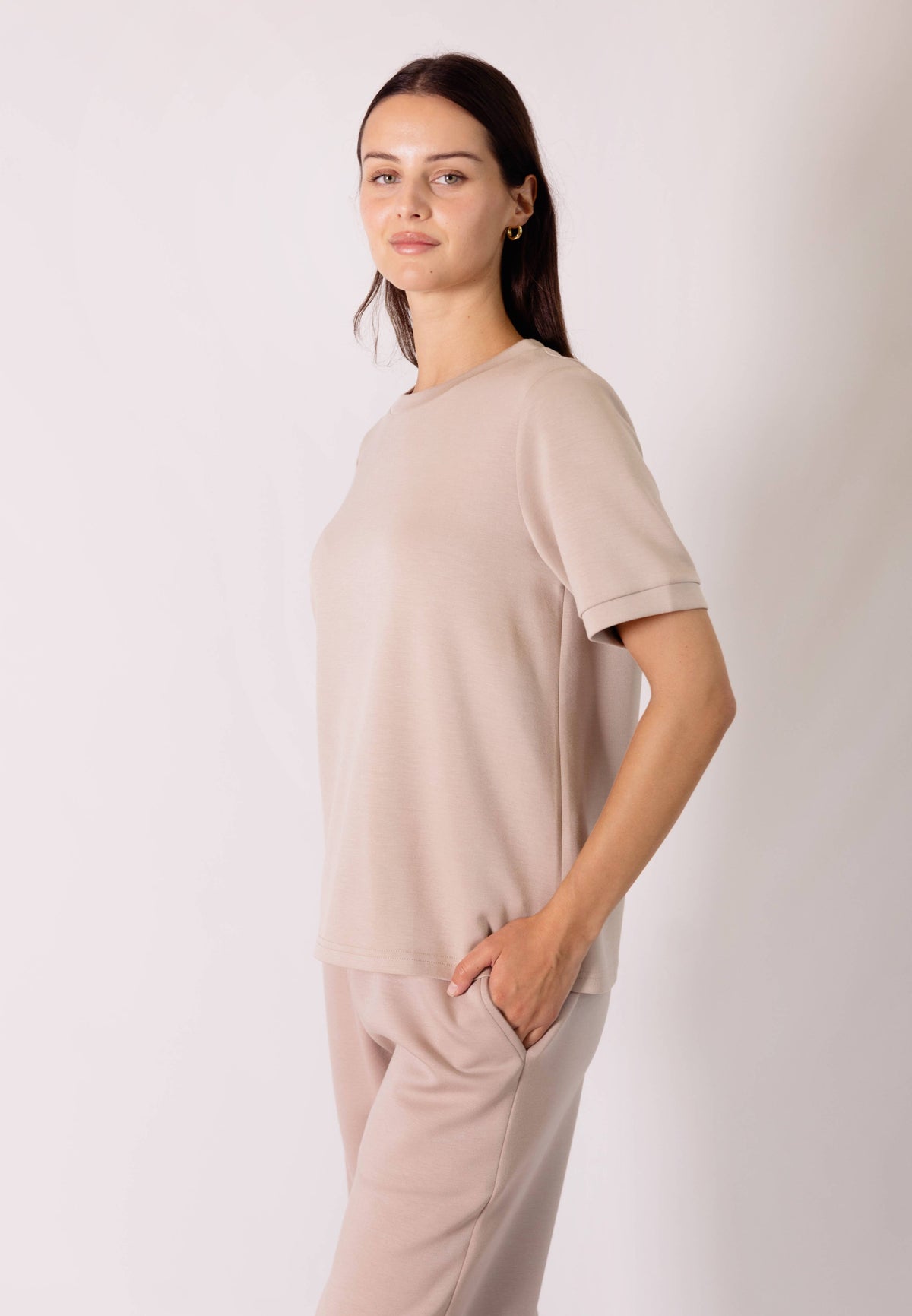 P. CILL Butter Modal Round Neck Tee