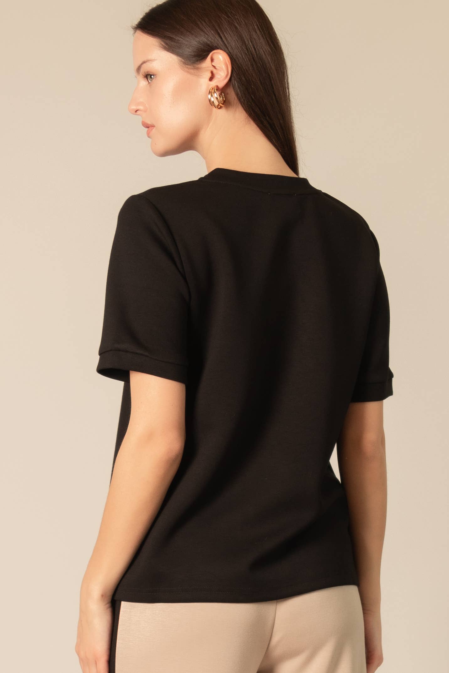 P. CILL Butter Modal Round Neck Tee