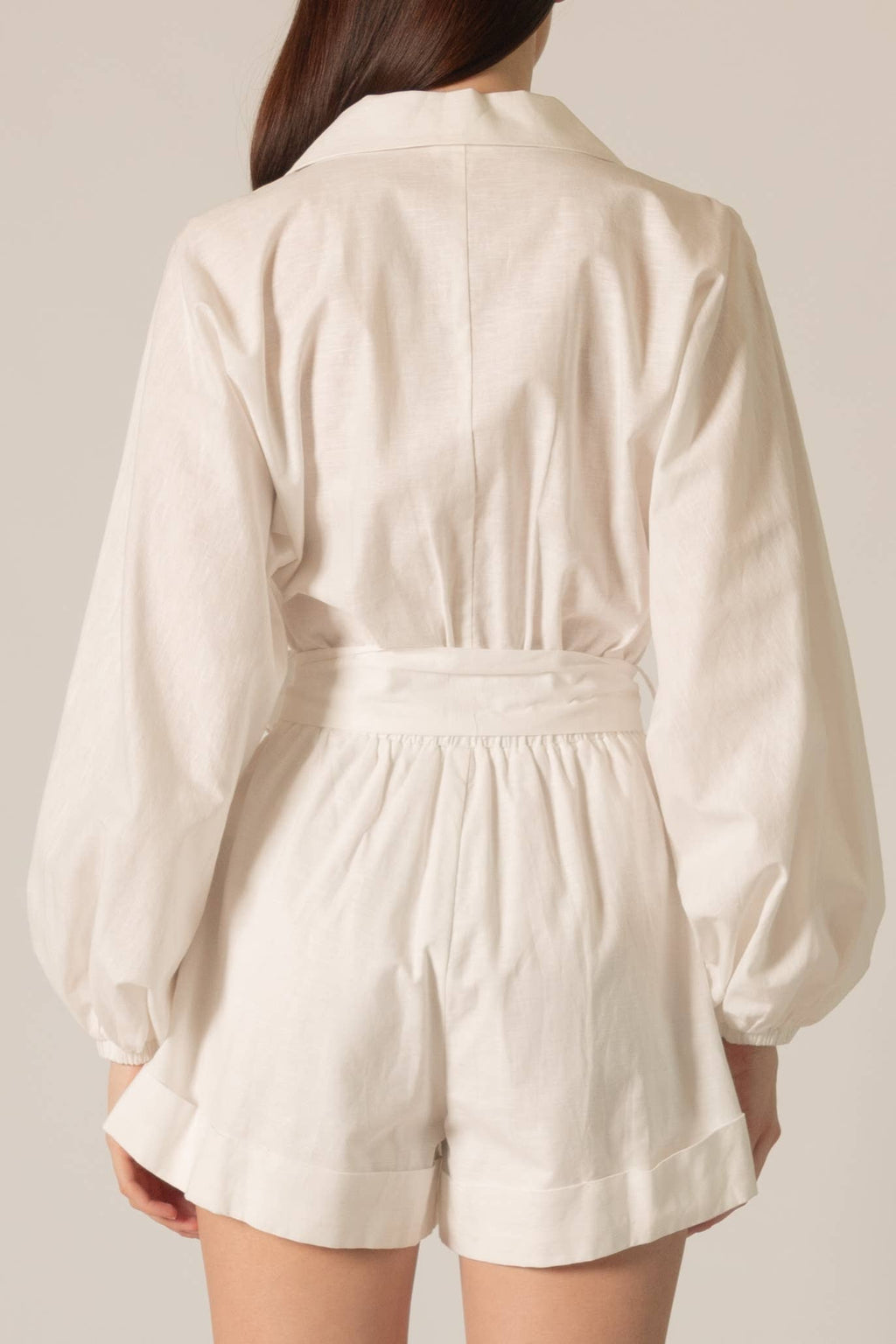 P. CILL Linen Blend Romper