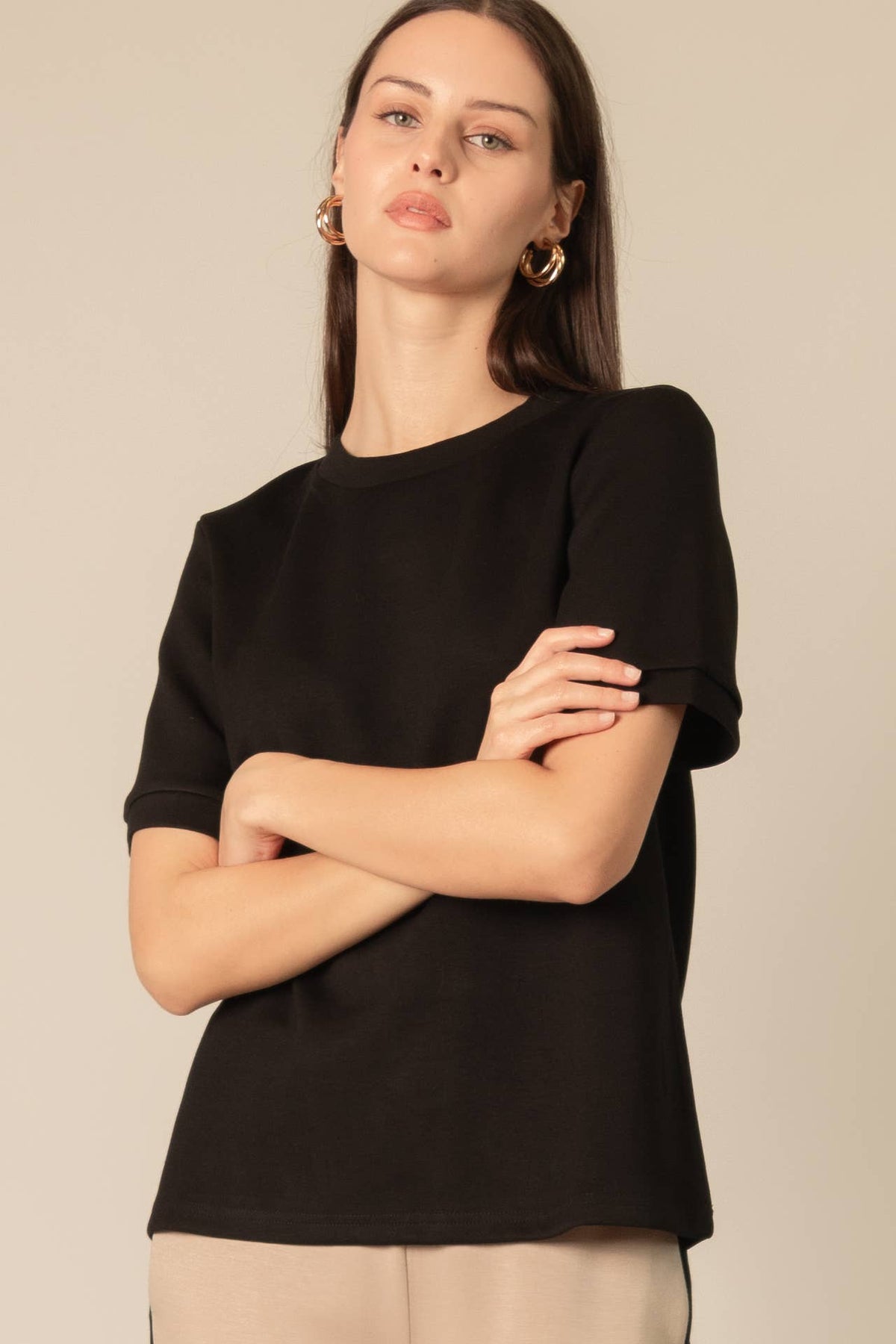 P. CILL Butter Modal Round Neck Tee