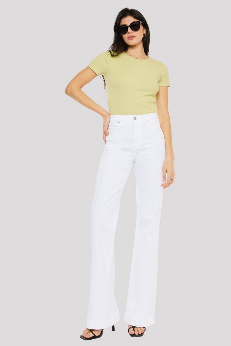High Rise Wide Flare Jeans