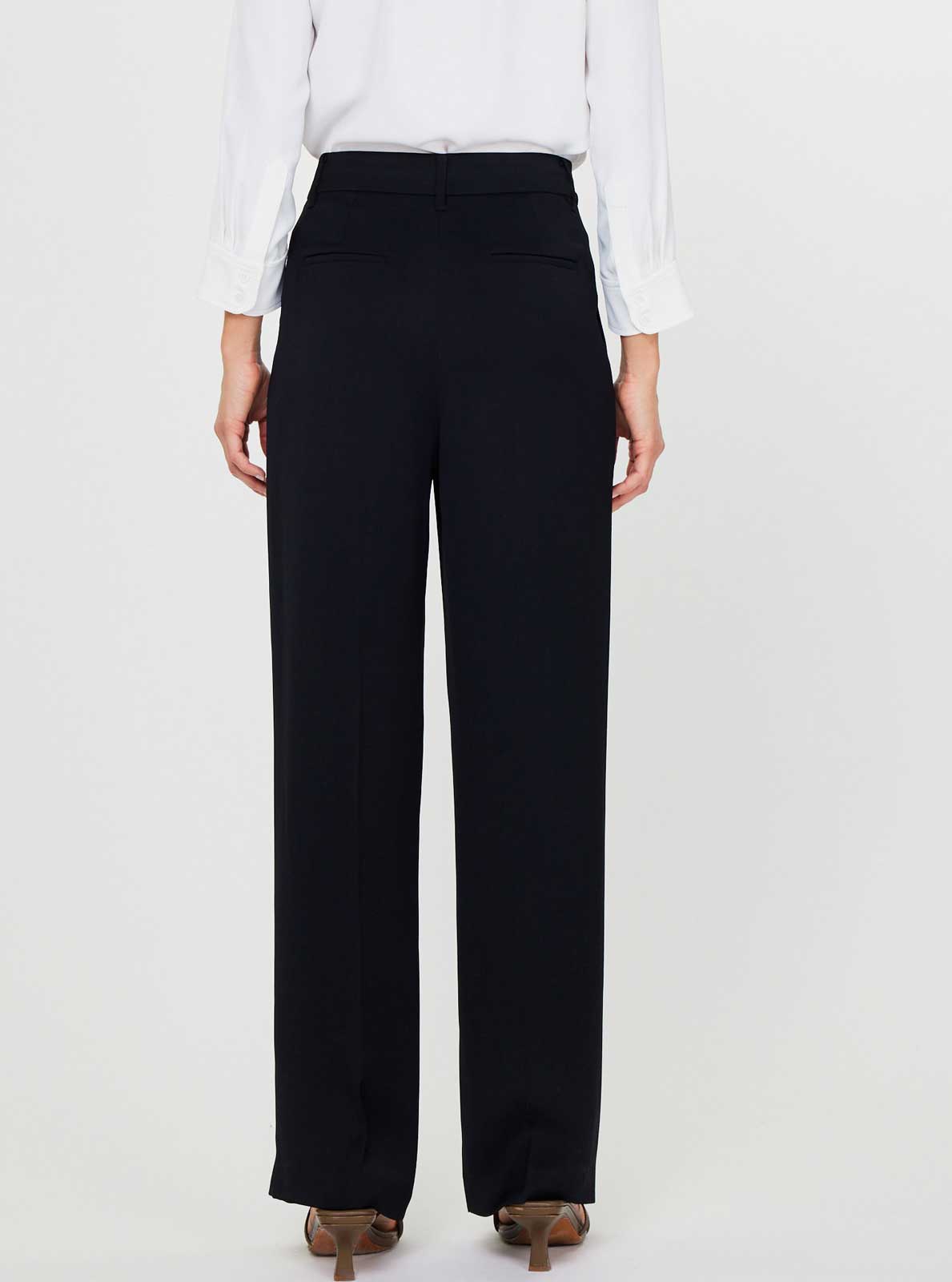 High-Waisted Wide Leg Trousers