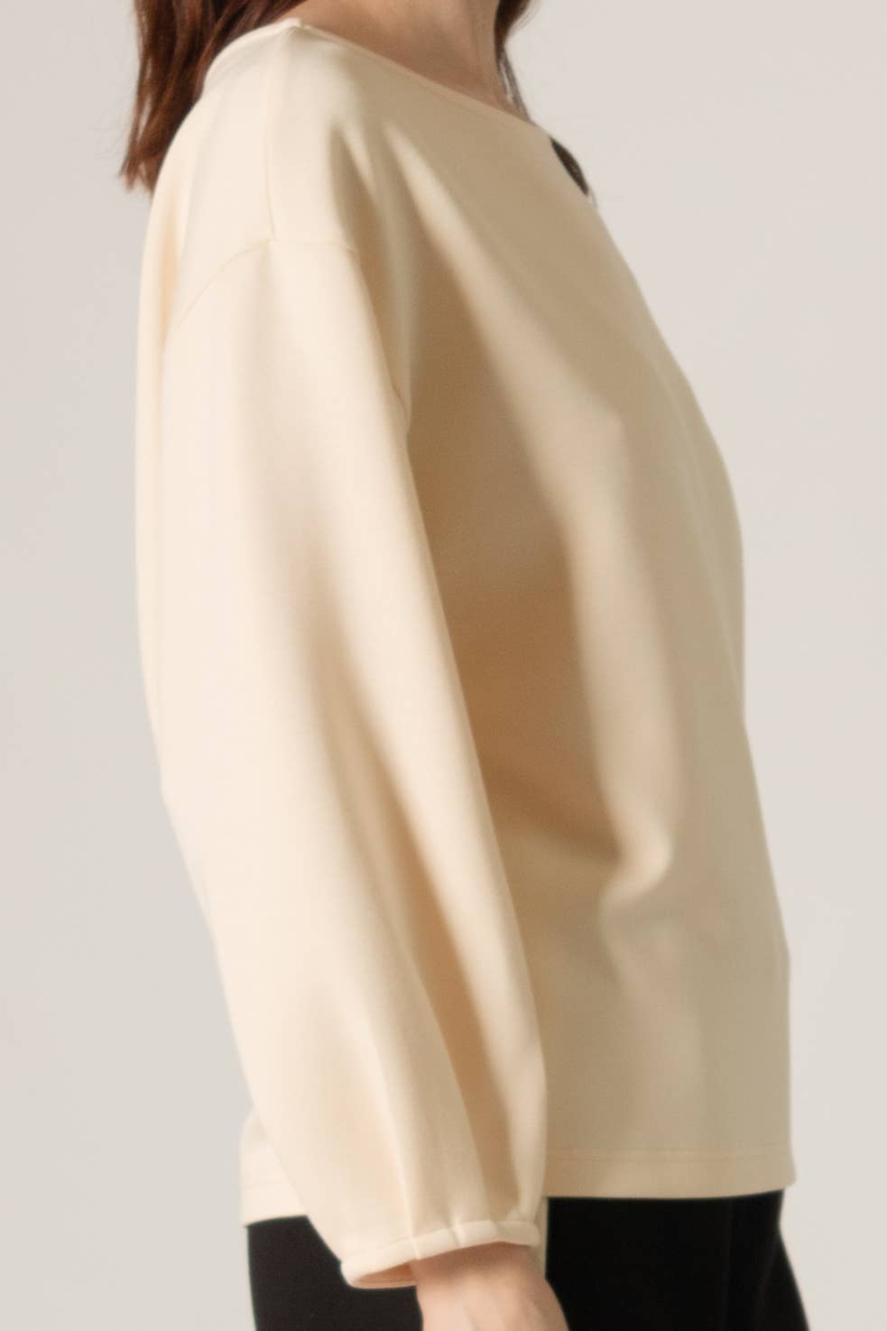 P. CILL Butter Modal Dropped Shoulder Top