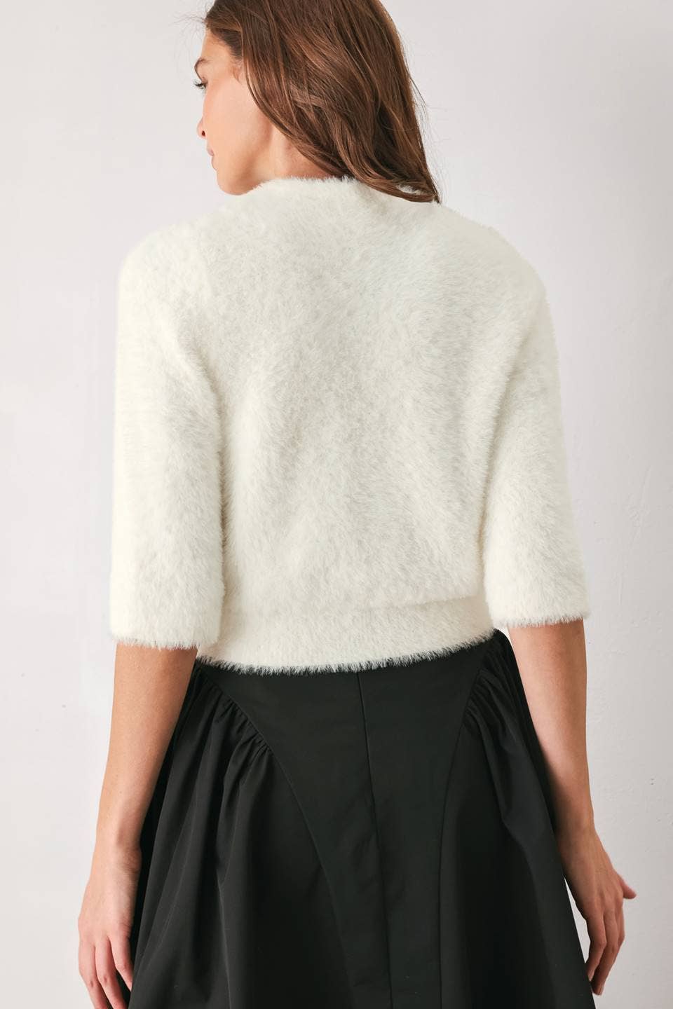 Short Sleeve Knit Cardigan