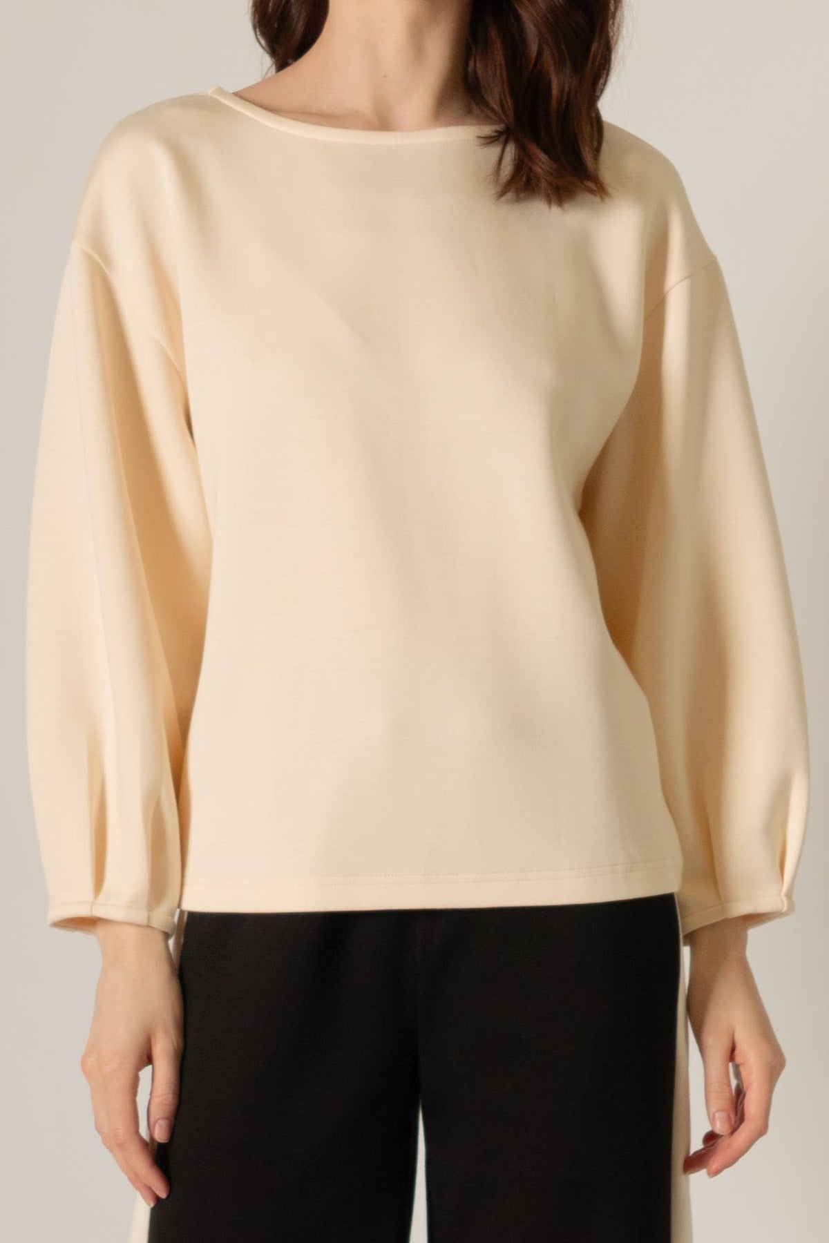 P. CILL Butter Modal Dropped Shoulder Top