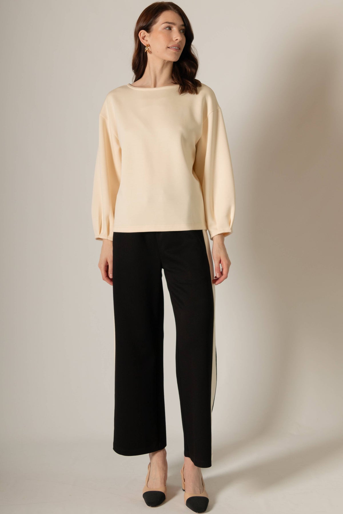 P. CILL Butter Modal Dropped Shoulder Top