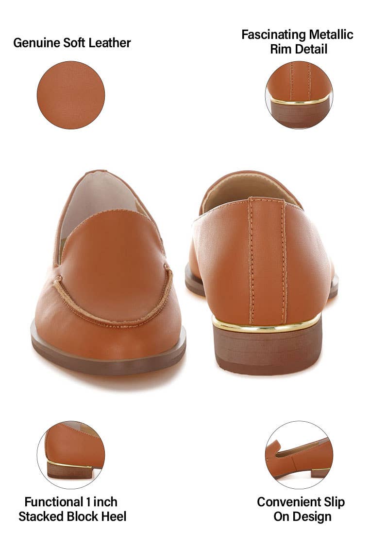 Anna Leather Loafers
