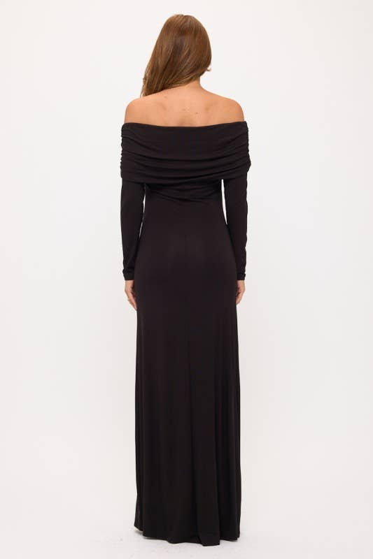 Renee C. Off-the-Shoulder Modal Maxi Dress